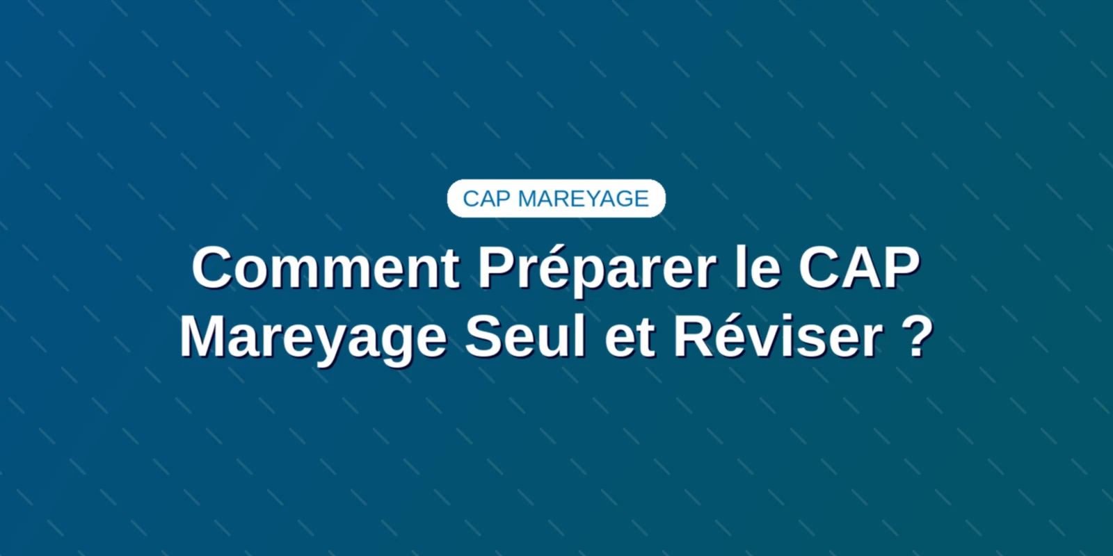 Candidat étudiant seul les cours de technologie de mareyage et les fiches d'hygiène alimentaire