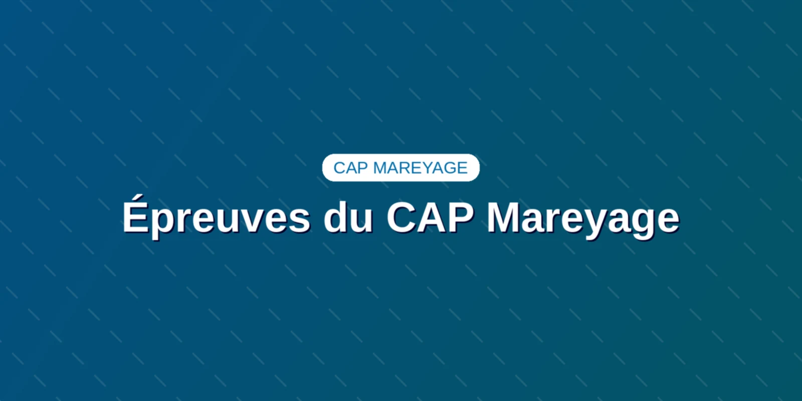 Épreuves du CAP Mareyage : Coefficients et Barème Officiel Couverture : Épreuves du CAP Mareyage : Coefficients et Barème Officiel